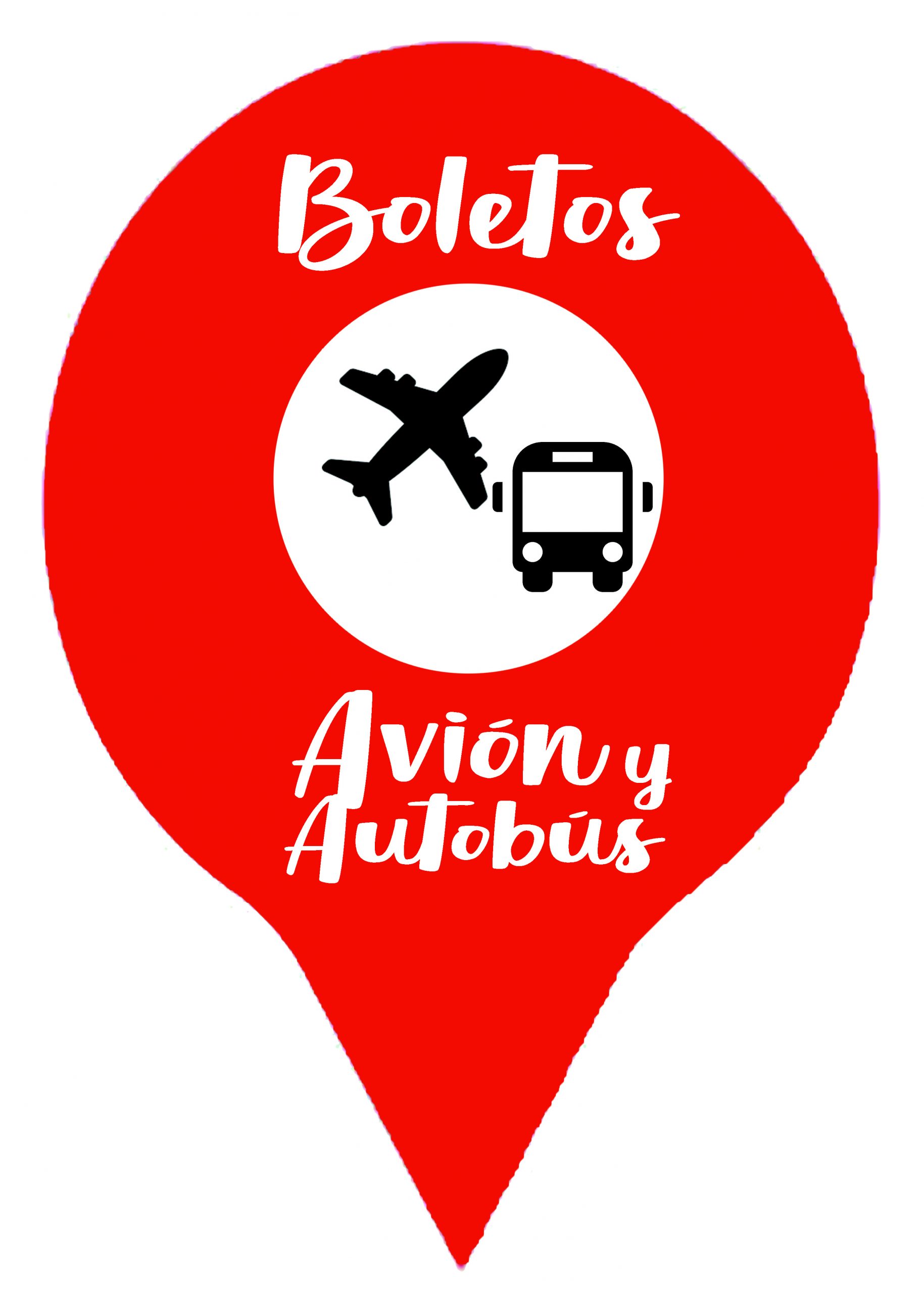 boletos de avión y autobús